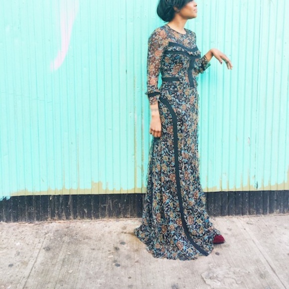 Silk Long Maxi Dress - Picture 8 of 8